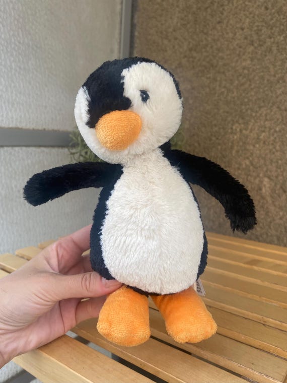 Jellycat Bashful Baby Penguin Plush Soft Toy Small Size Black Creamy Stuffed Penguin Plushie for a Gift Etsy Sweden