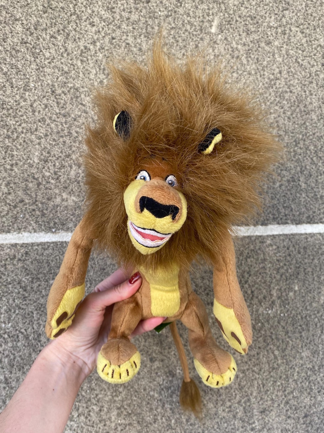 ヴィンテージのアレックス・ザ・ライオンのぬいぐるみ（マダガスカル