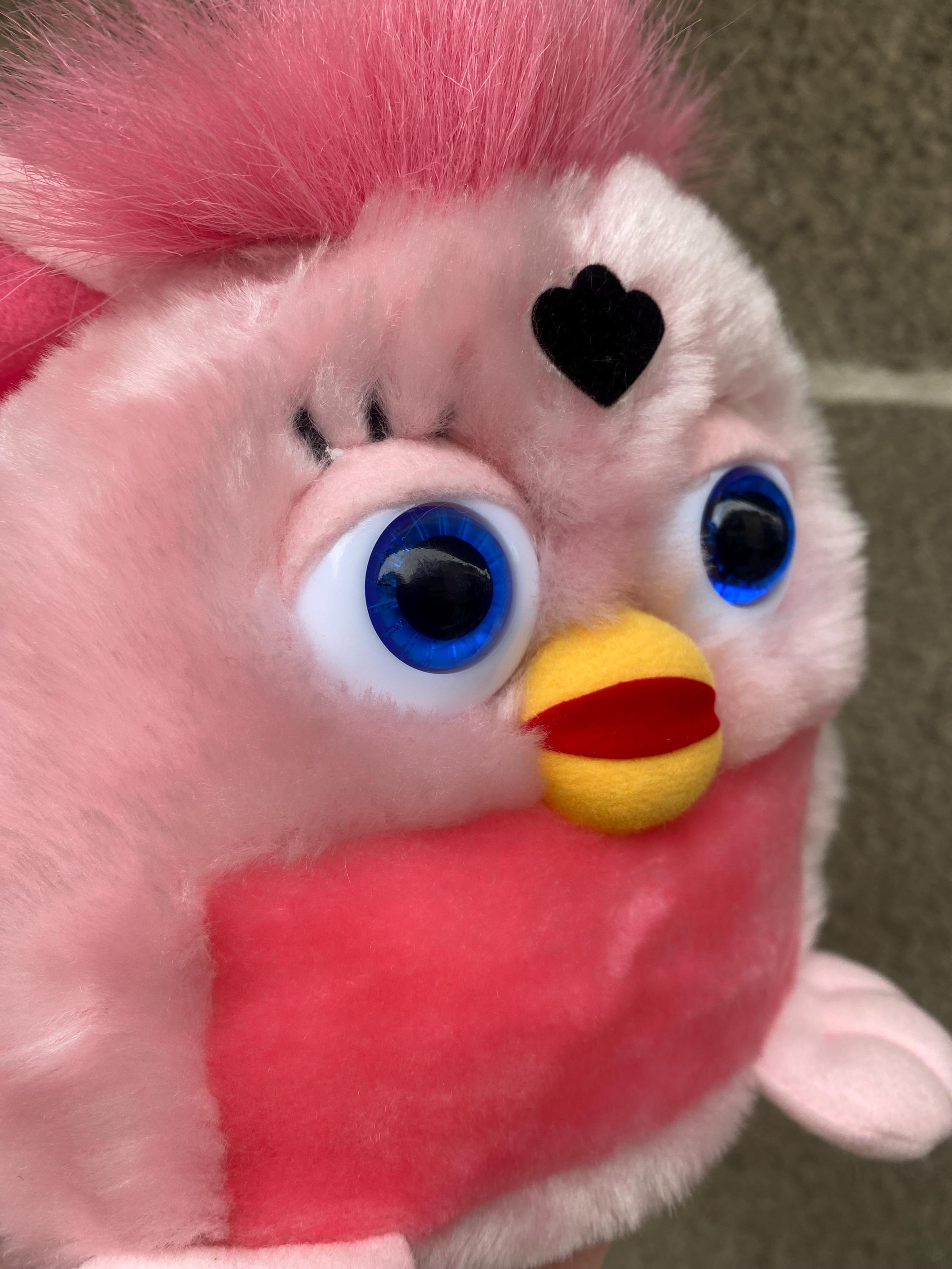 Rare 1999 Pink Flamingo Furby Plush Japan Tomy Exclusive Official