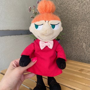 Muumi Lilla My or Little My plush soft doll, Moomin stuffed toy Dutch Japanese Finnish anime series character