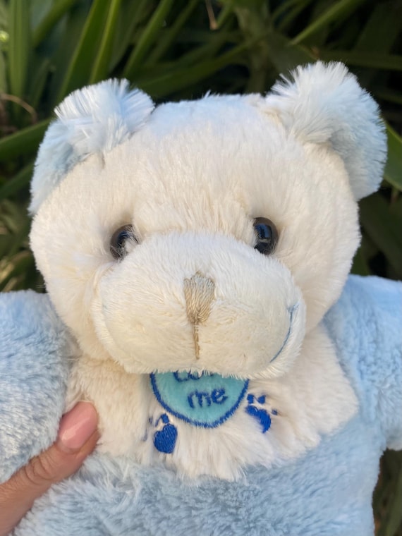 Vintage Pale Blue Bear Plush Lelly Venturelli Stuffed Beanbag