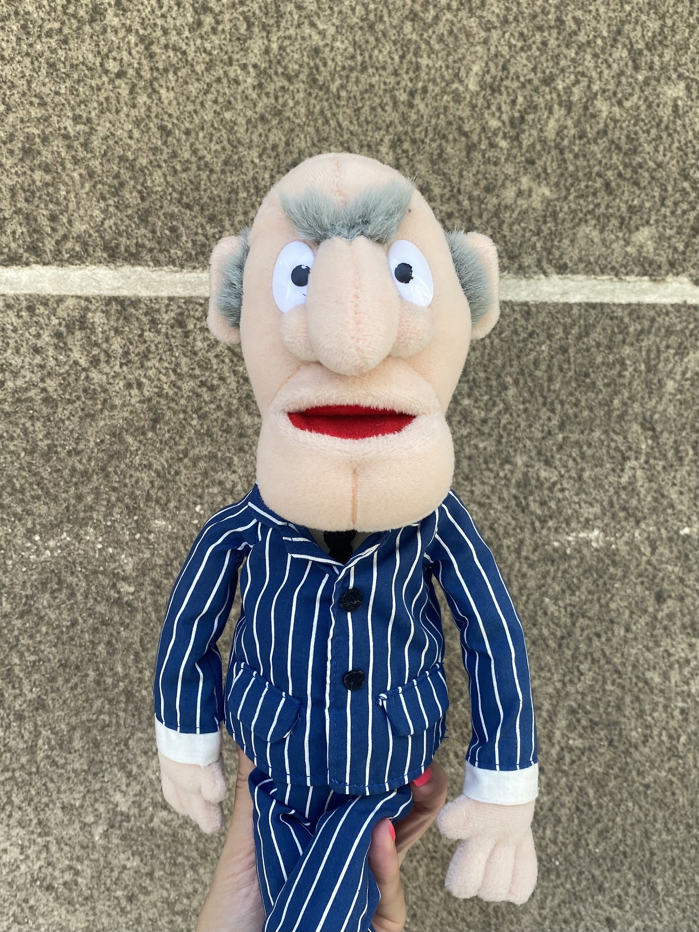 Jim Hensons Statler Old Man Muppet Plush Vision 3D Statler and Waldorf Grumpy Grandpas Stuffed Beanbag Toy the Muppet Show Etsy UK