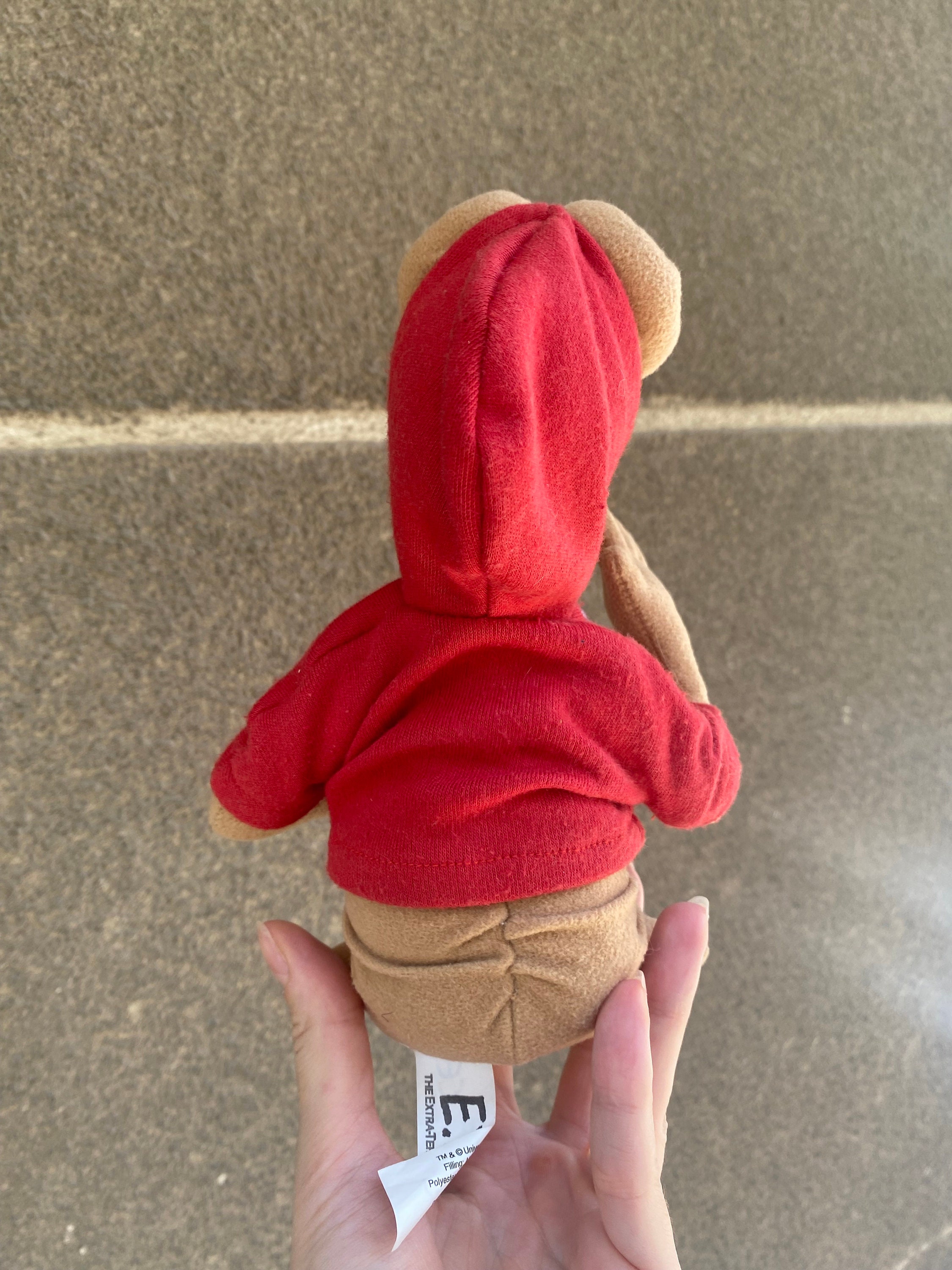 ET Extra Terrestrial Plush Toy Stuffed Alien Toy in Red Hoodie, ET
