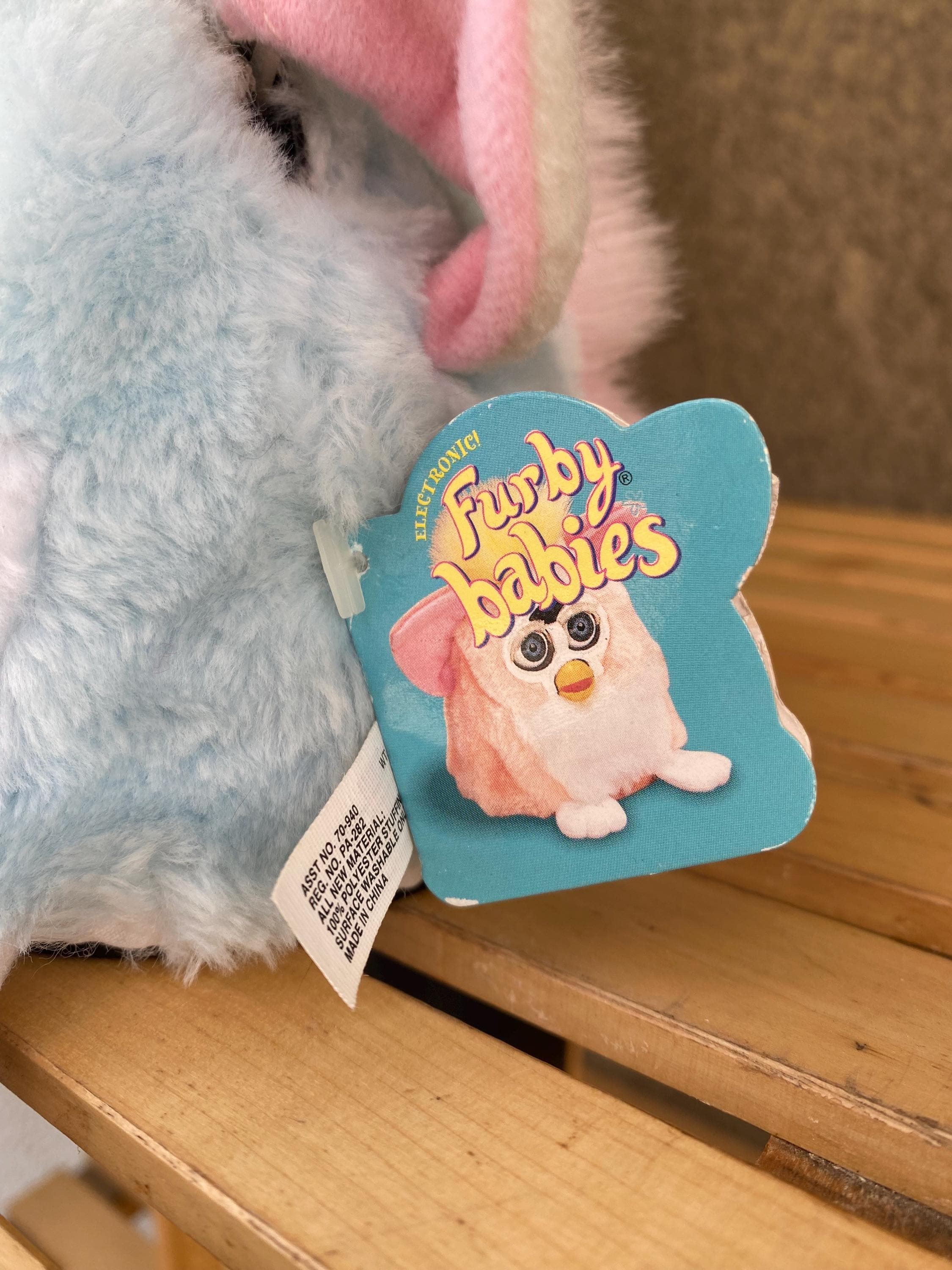 ヴィンテージ ファービー ベビーブルー 1999年 動作確認済み しゃべる