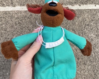 Vintage Rowlf the Dog Plush: Veterinarian Hospital Muppet Show