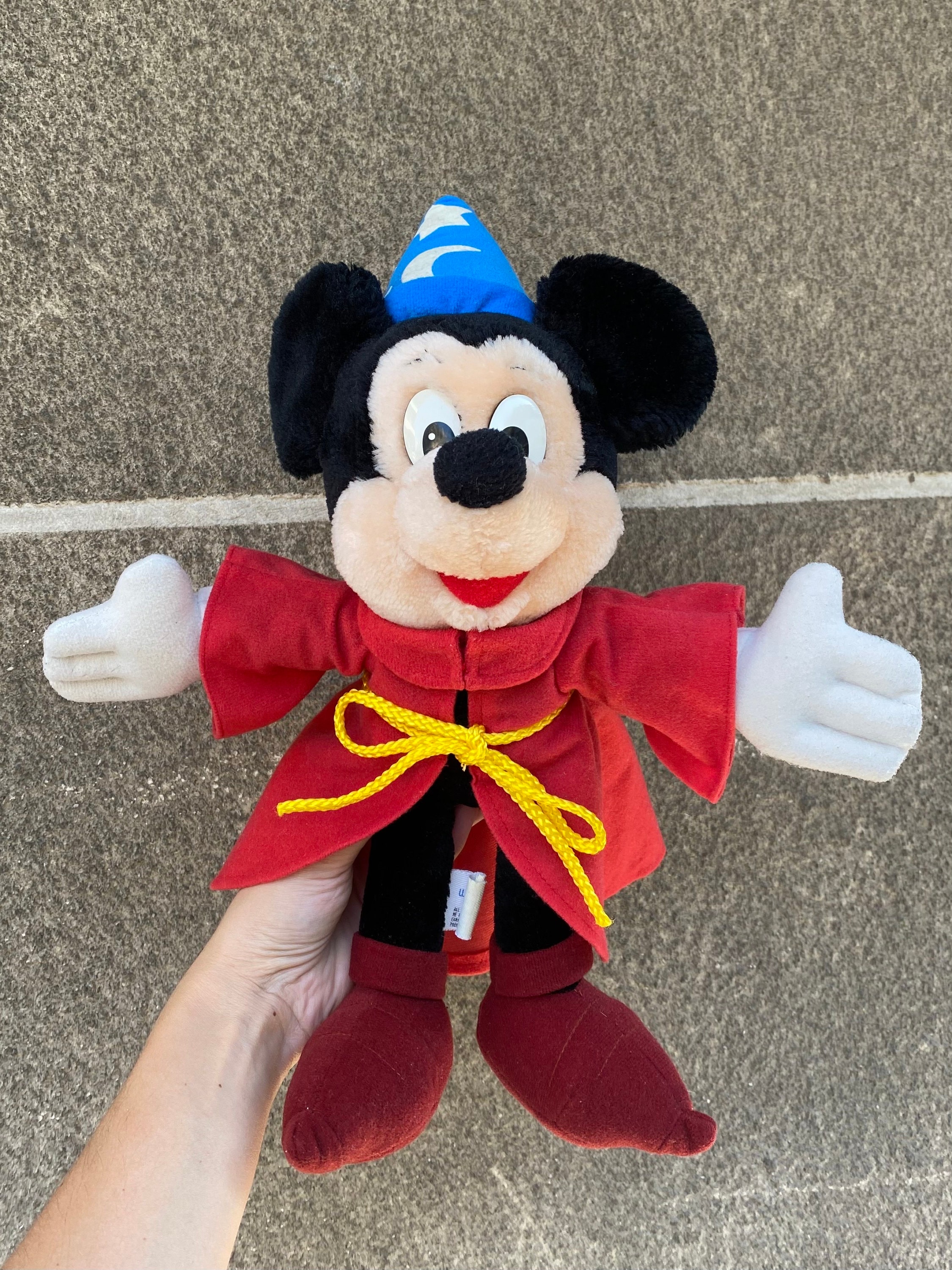 1980年代のヴィンテージ ミッキーマウス ソーサラー ぬいぐるみ - Etsy
