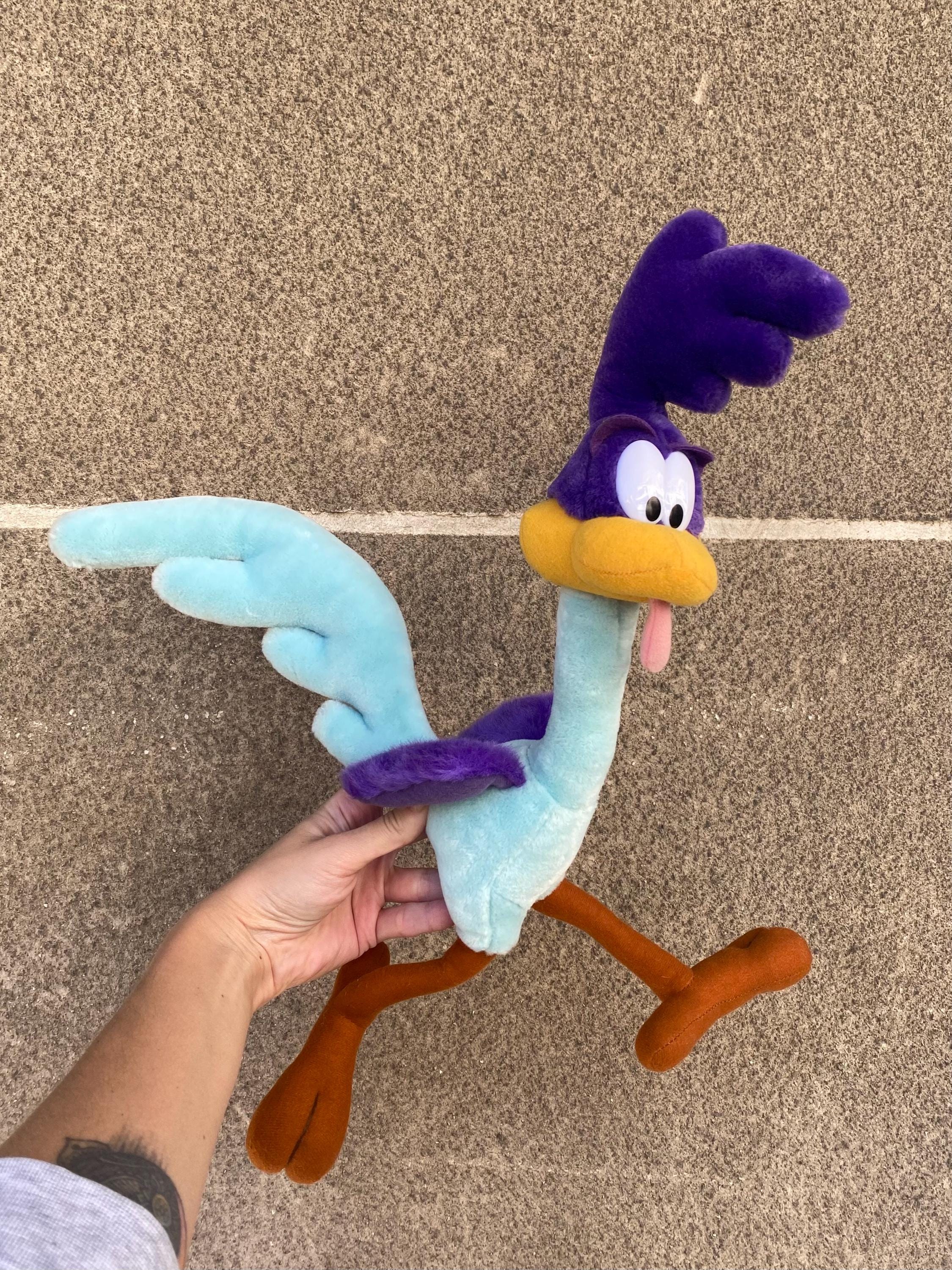 Road Runner Plush Toy 1990s Looney Tunes, Vintage Blue