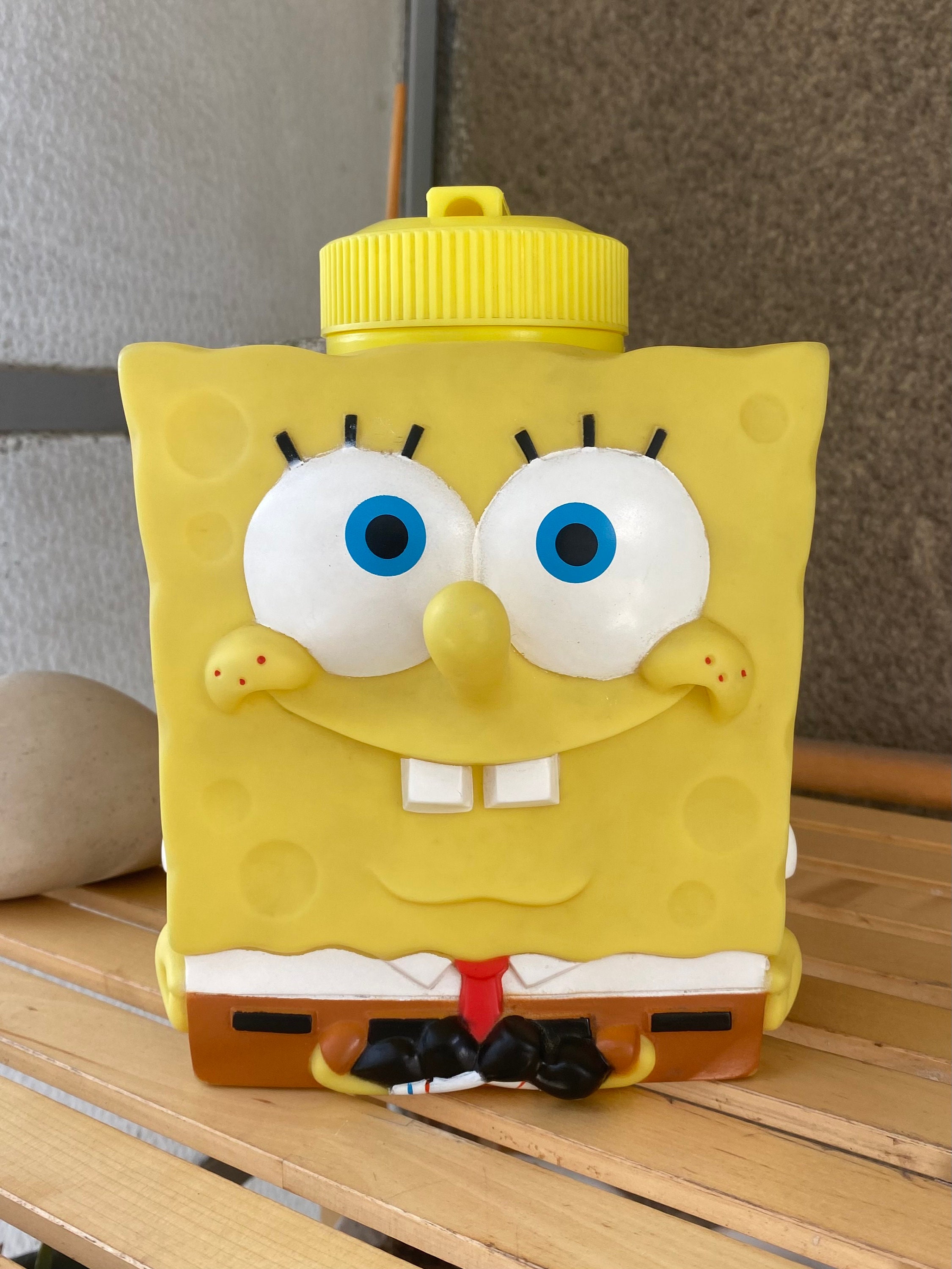 Spongebob Yellow Water Bottle Pvc, Collectable Spongebob