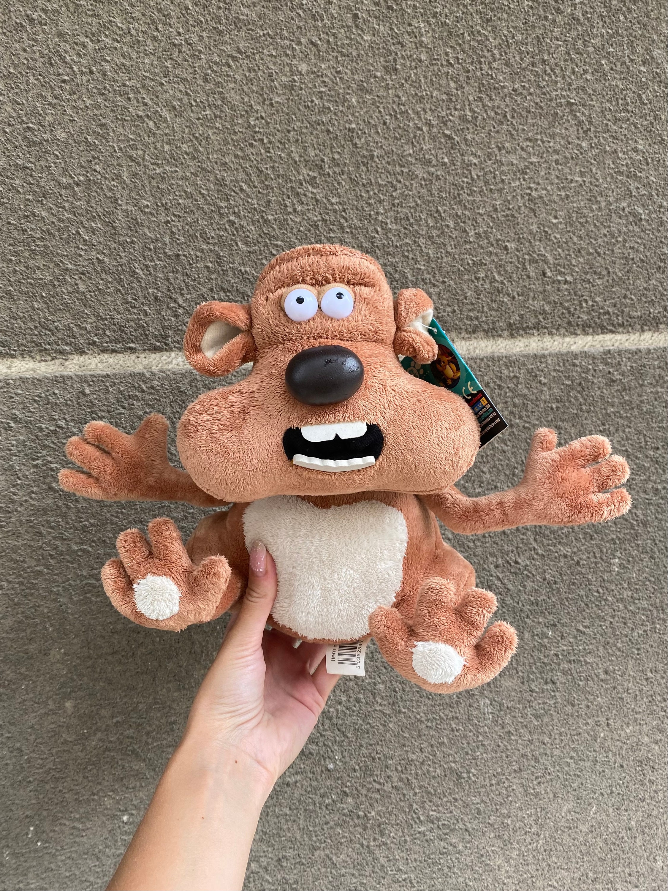 Creature Comforts Fluffy the Hamster plush toy 2003, vintage Aardman  character soft stuffed pets animals