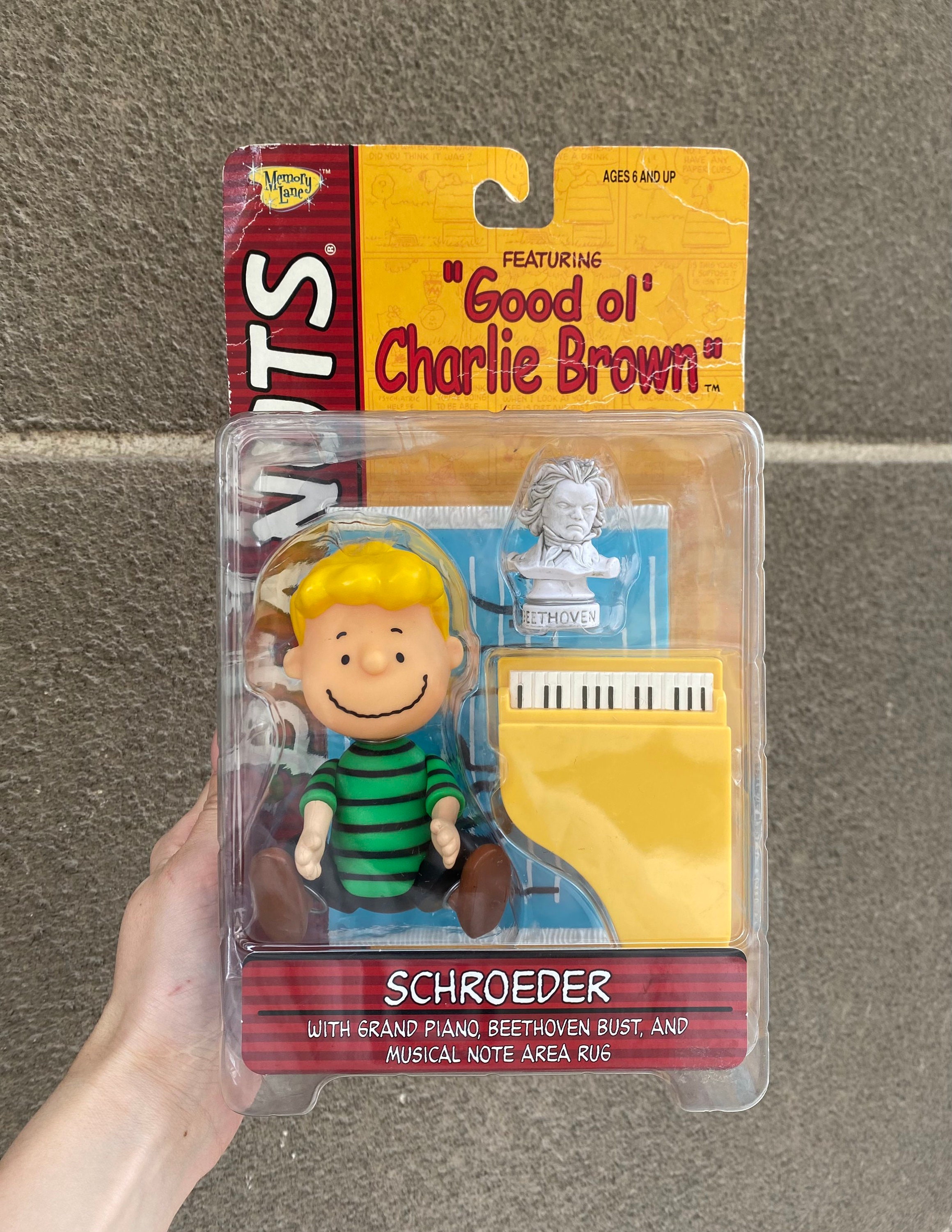 Peanuts Schroeder Figure Doll 2002 by Schulz New in a Box