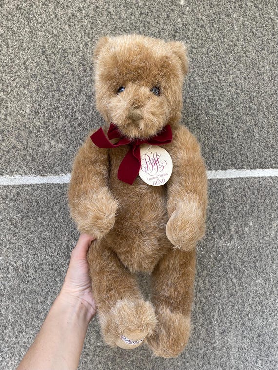 Vintage Gund Bear Jointed Plush 1987 Limited Edition Made in Korea