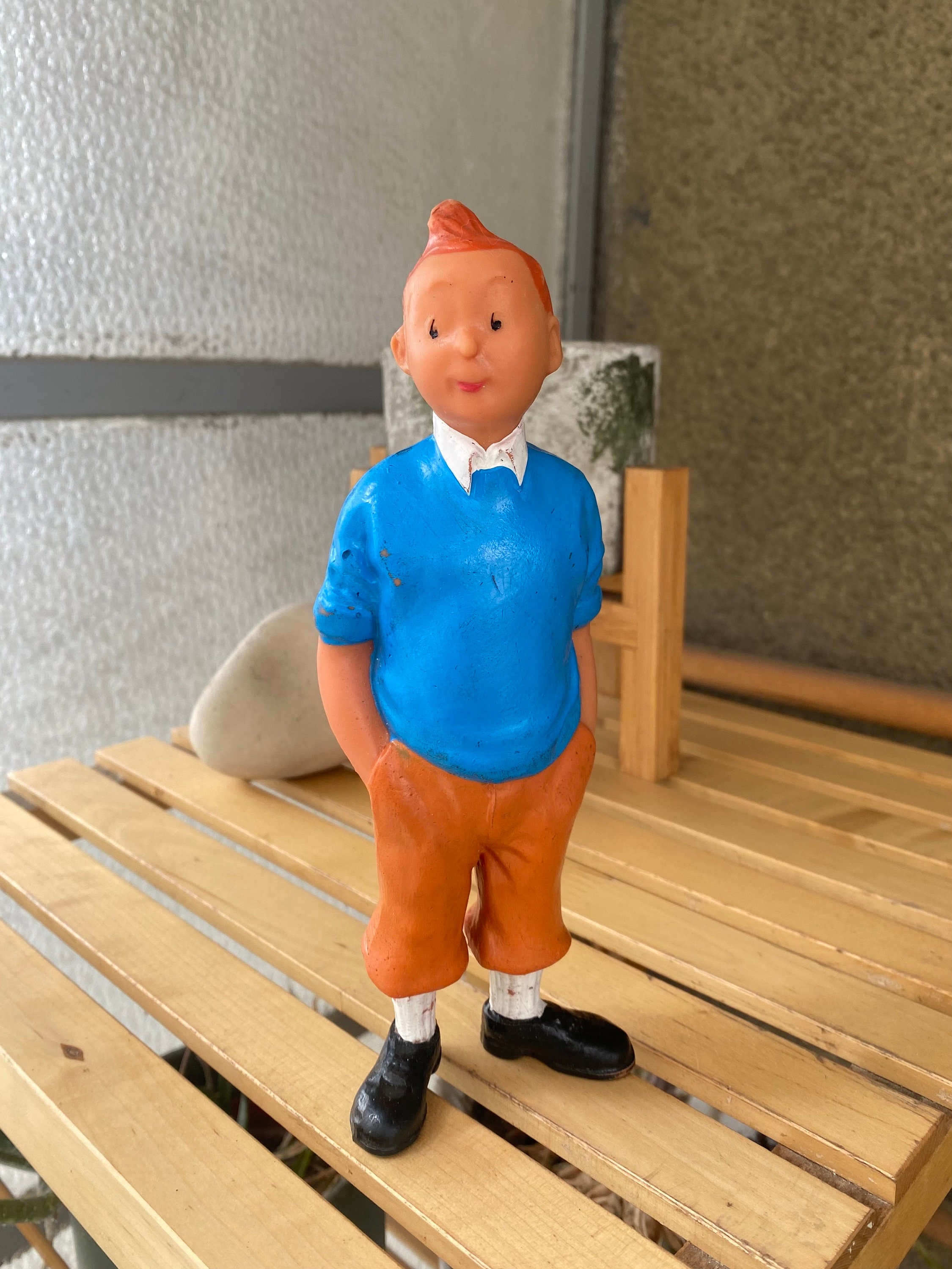 Figuras de acción de Anime The Adventures of Tintin, juguetes de PVC,  regalos para niños, lindo cómic, Milou, Dupont, 8cm, nuevo, 6 unids/set