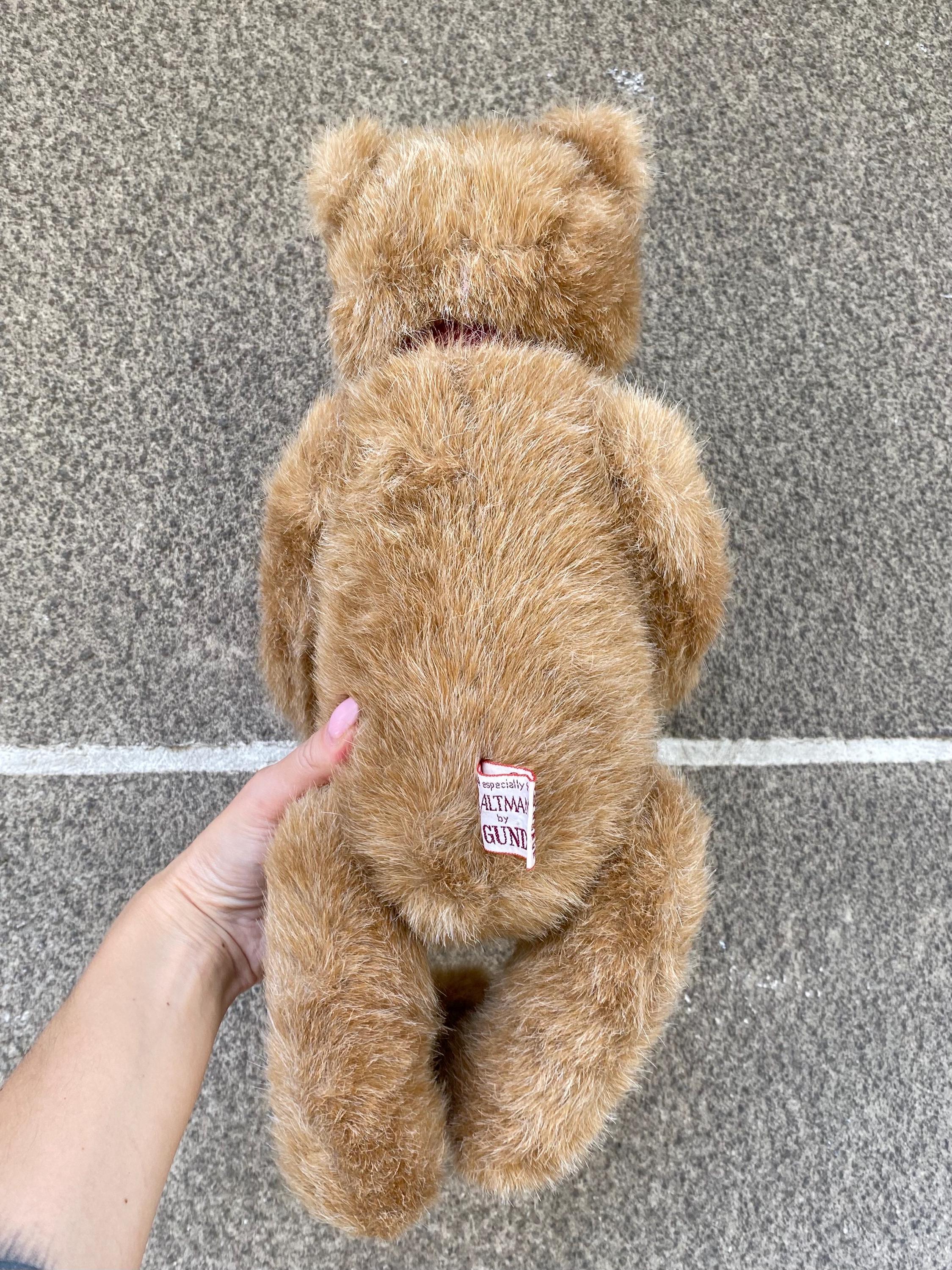 Vintage Gund Bear Jointed Plush 1987 Limited Edition Made in Korea