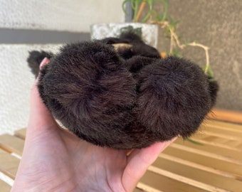 Rare Cheburashka Plush Fluffy Soft Toy, Vintage Soviet Old Toys