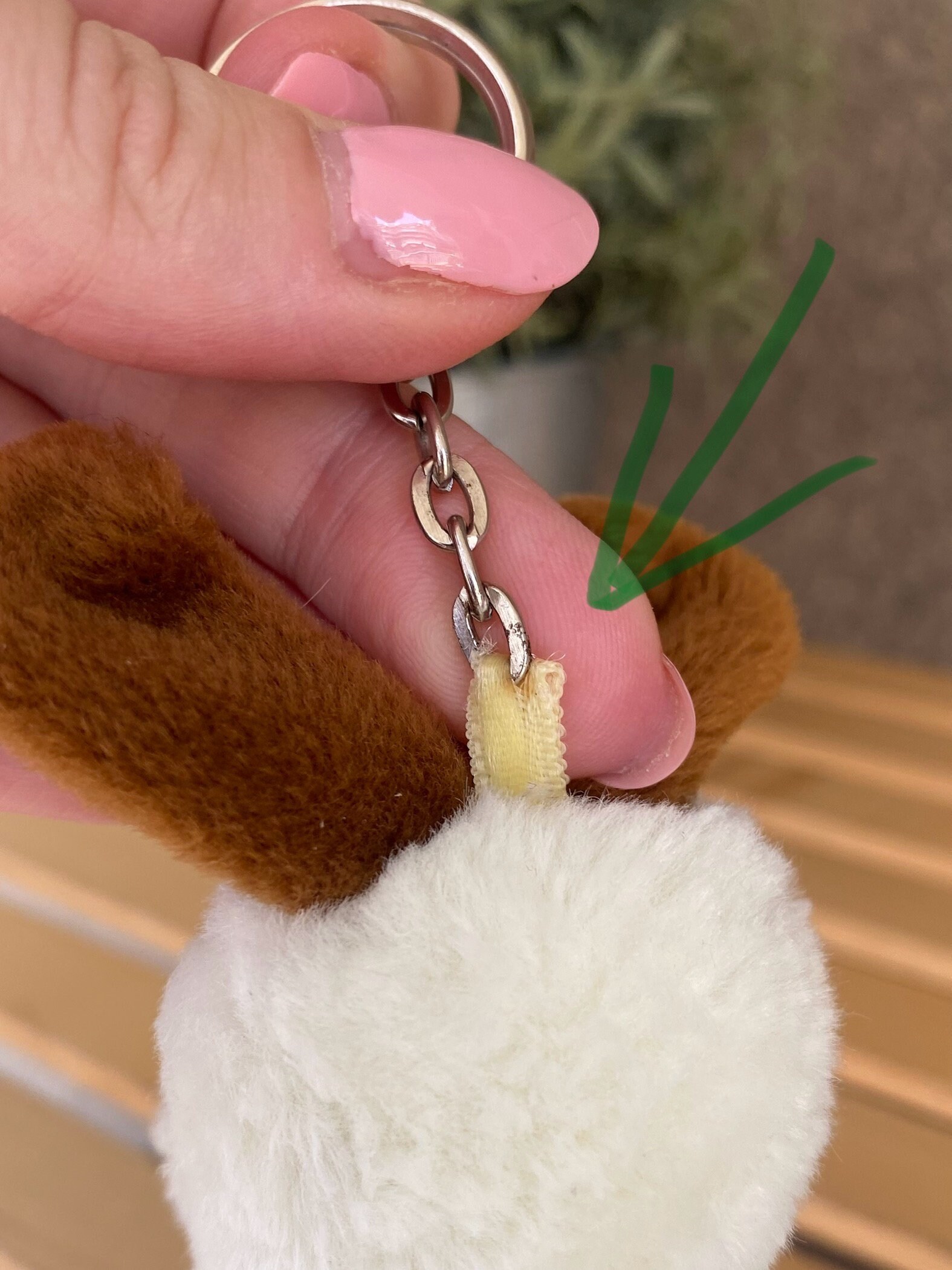 ヴィンテージのオーディ・ガーフィールドの犬のぬいぐるみキー