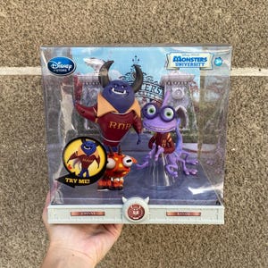 Monsters University Johnny fully articulated & Randy posable figures Monsterized Features new in box for a gift