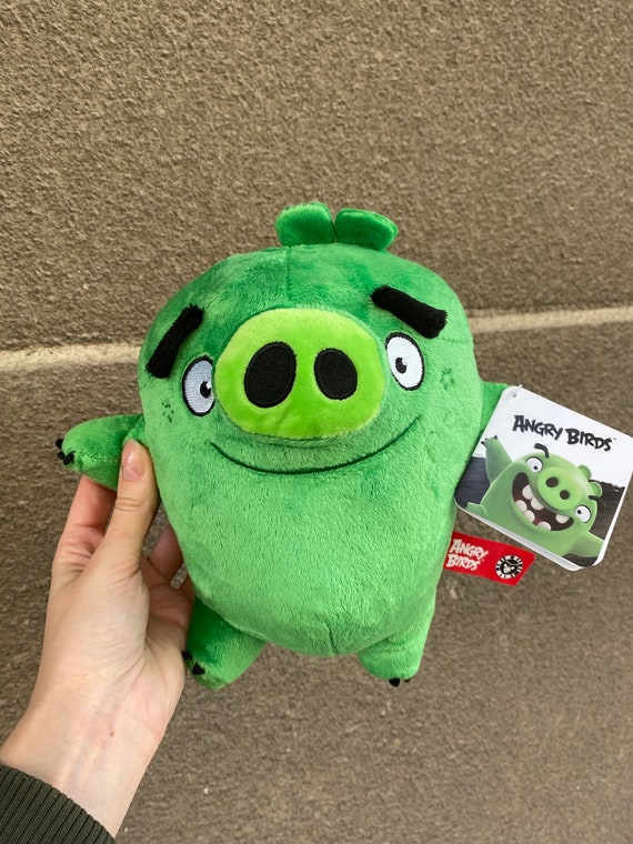 Angry Birds King Pig Green Plush Stuffed Toy, Angry Bird With a Tag Funny &  Cute Gift Idea 