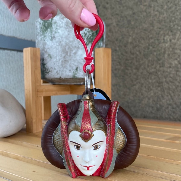 Queen Padmé Amidala Naberrie small coin purse/treasure keepers 1999 Applause, Star Wars collectable pvc keychain new with tag