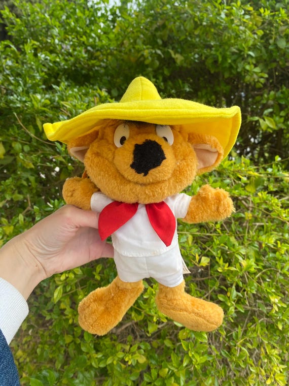 Vintage 1997 Speedy Gonzales Plush Toy - Looney Tunes Play-by-play