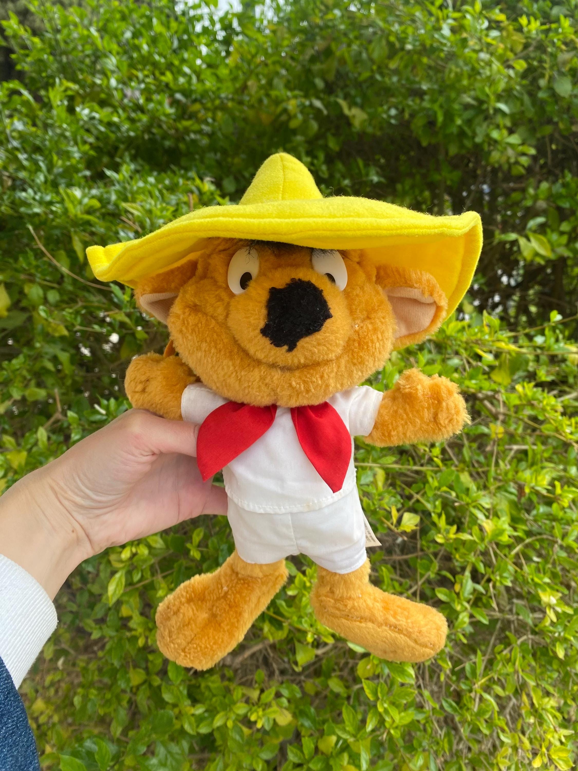 Vintage 1997 Speedy Gonzales Plush Toy - Looney Tunes Play-by-play
