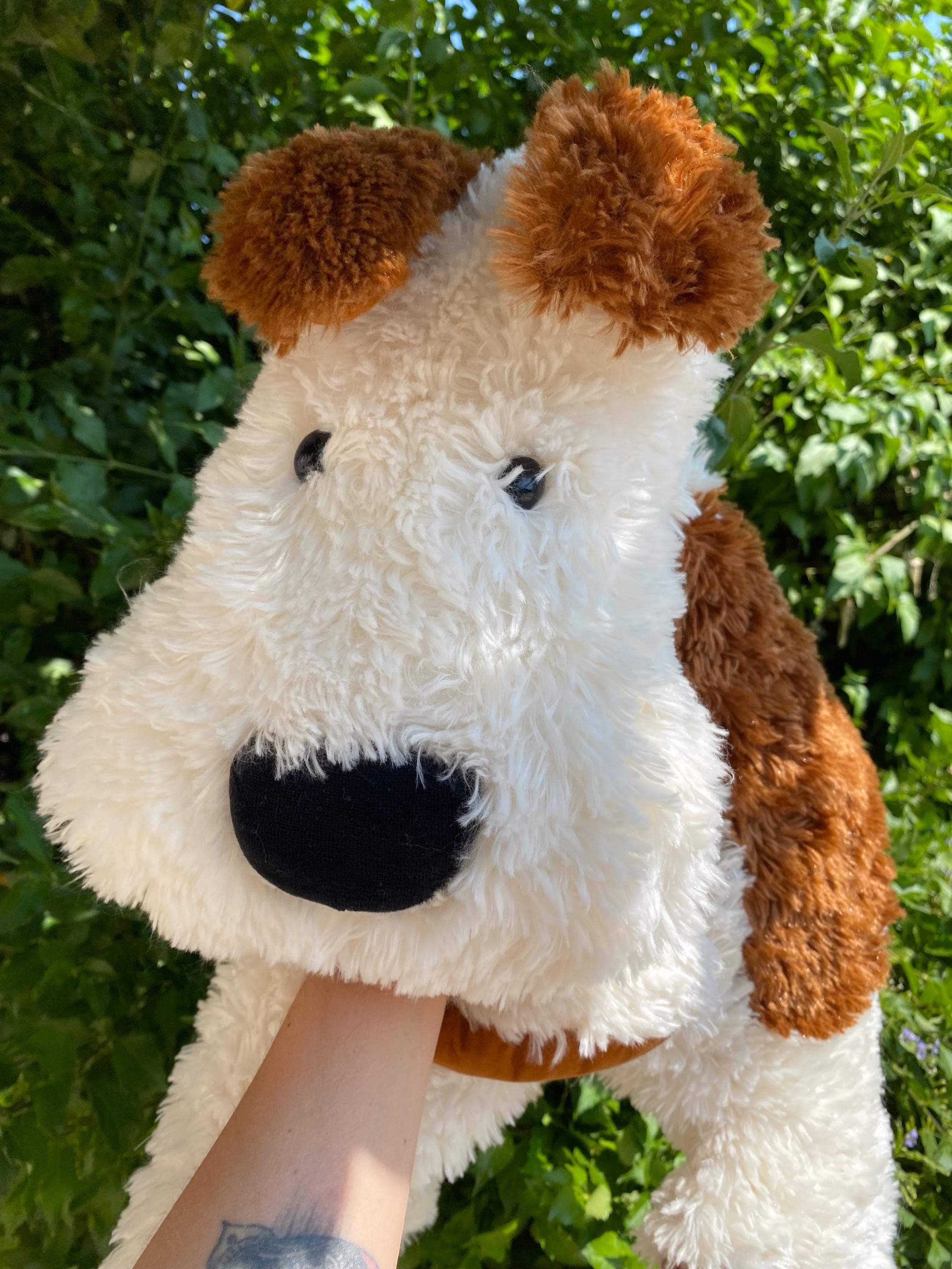 ジェリーキャット トリュフ 犬用ぬいぐるみ：クリーム＆ブラウンの大型