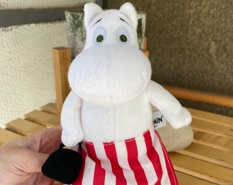Cute white Moomin mama plush stuffed toy, Muumi soft toy Dutch Japanese Finnish anime series character