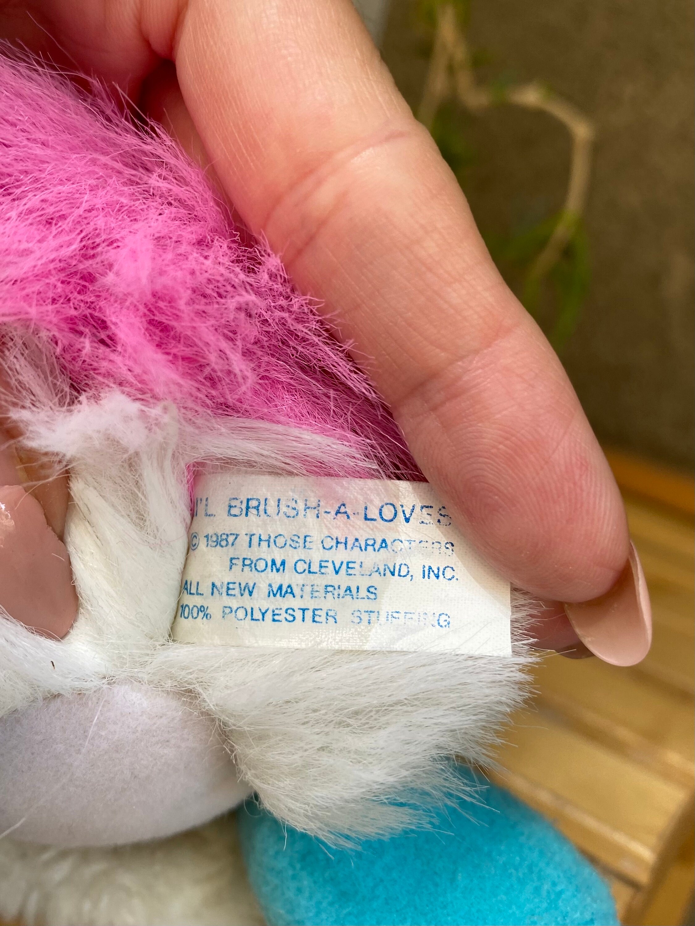 Li'l Brush-a-Loves アメトイ レア ヴィンテージ ファンシー Vintage Li'l Brush-a-loves Candy Cutie Plush Toy, 1987