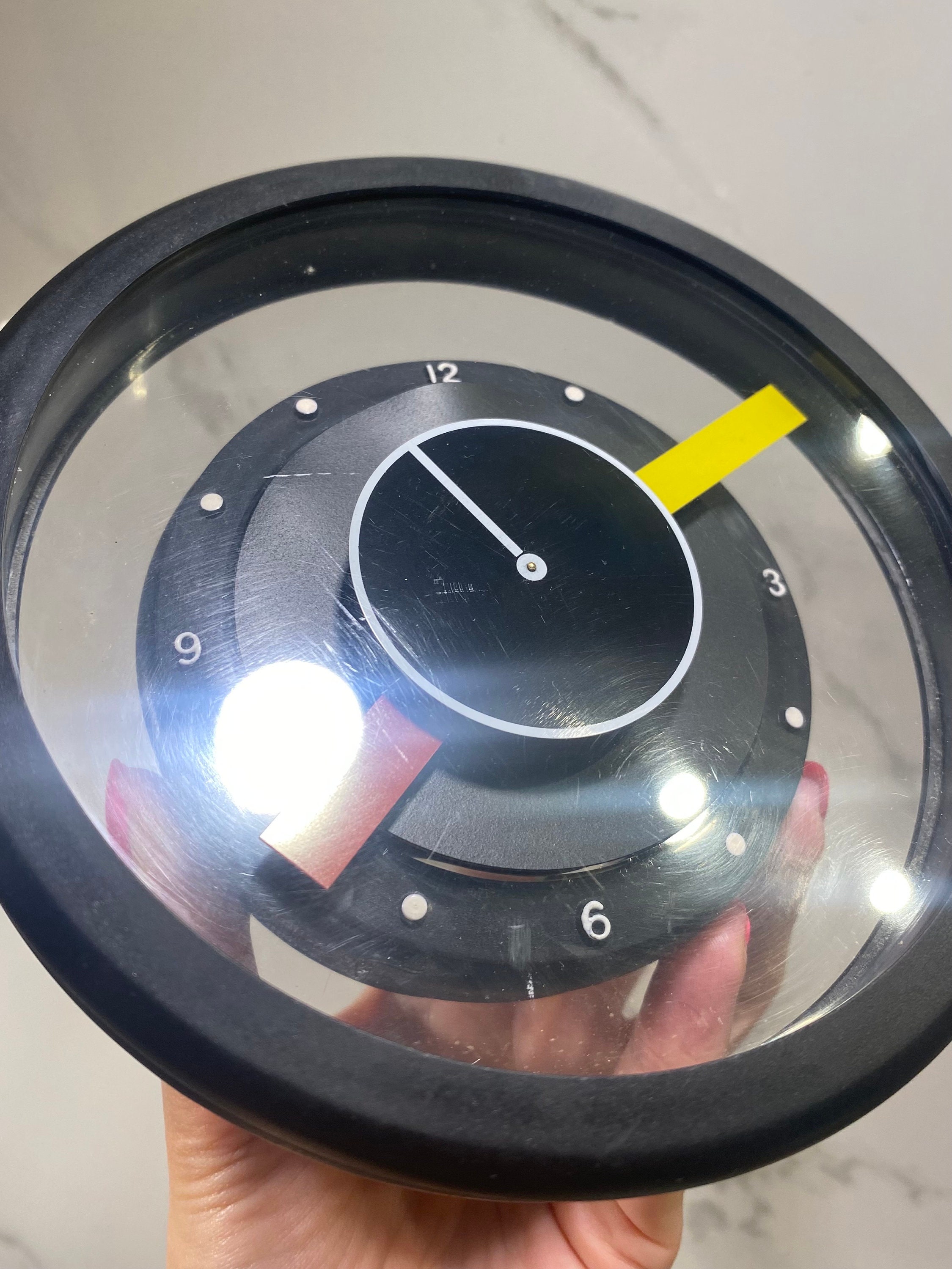 Vintage Tochigi Tokei Desk Clock: Postmodern Pop Art Japan 80s-90s