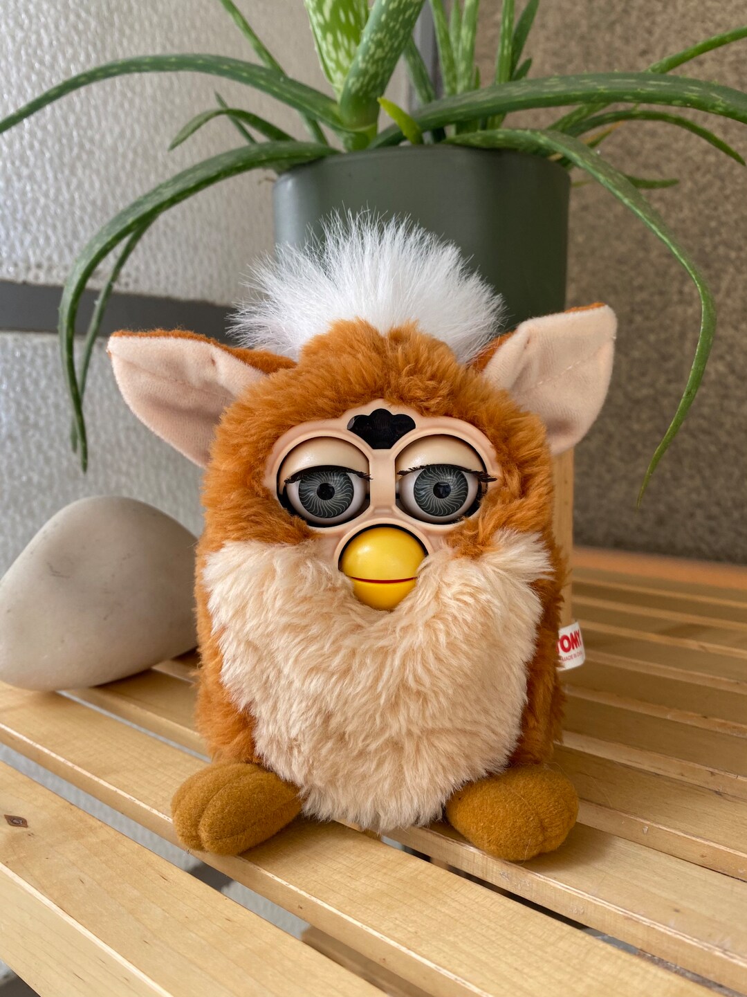 Furby Space Robby Argenté - Robot Japonais Vintage 1998 - Rare Jouet Électronique