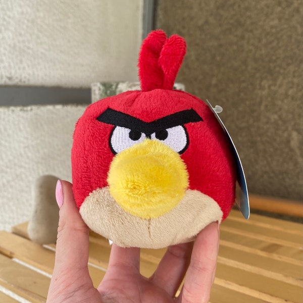 Angry Birds Terence petite peluche rouge neuf, idée cadeau amusante Angry Birds