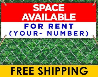 Multiple Sizes Available Set of 3 4 Grommets Vinyl Banner Sign First Month Free Rent #1 Business Rent Marketing Advertising Black 24inx60in 