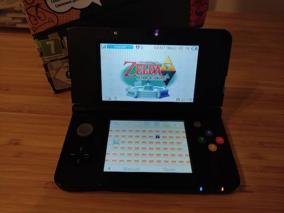 MODDED Nintendo Dsi XL Black Gray Edition. With 5000 Games. 
