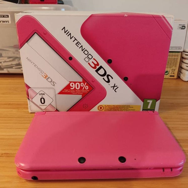 Custom Nintendo 3ds XL Princess Pink Edition.250 games.with charger. Free shipping. Fully loaded Region free device.tested. free case cute