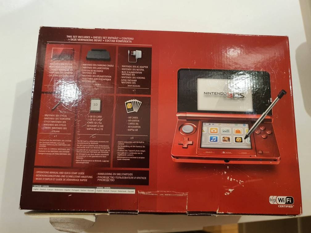 Og Nintendo 3ds Ruby Ruby Red Edition With 75 a Games Etsy