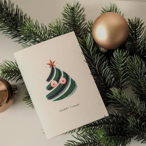 Humorvolle Weihnachtskarte "Merry Titmas" auf hochwertigem Papier, aufklappbar I Karte für die beste Freundin