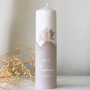 Baptism candle &quot;Tree of Life&quot; for girls and boys personalized in different colors | A unique accessory for baptism | R221