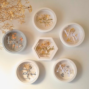 Additional lid for ring box round, hexagonal or square