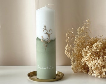 Yoga candle "Breathe" in different colors | A unique gift for your loved ones