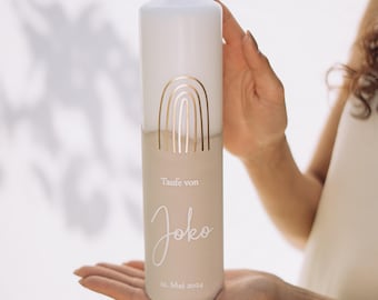 Baptismal candle "Rainbow" for girls and boys, personalized in various colors | A unique accessory for baptism | R215