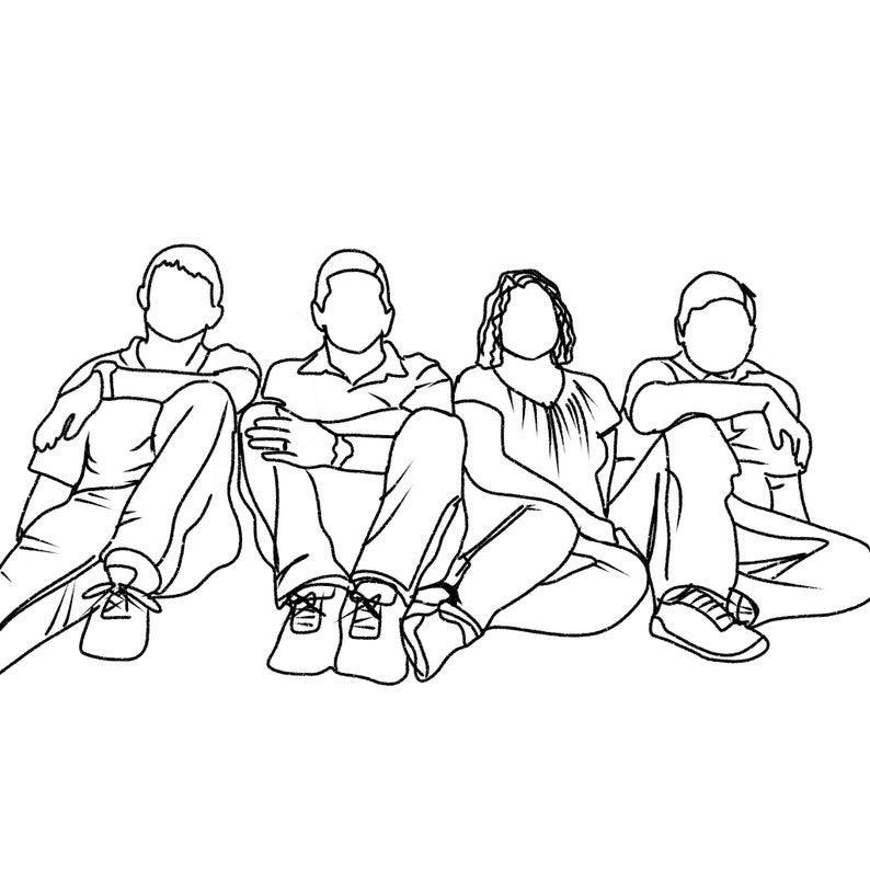 Digital Download Custom Line Work Art Ready in 24 Hours or - Etsy