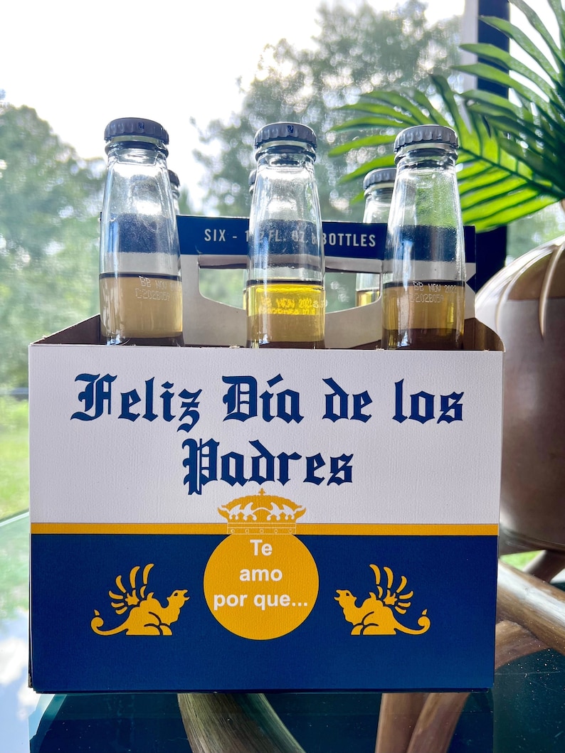 DIY Feliz Dia De Los Padres Te Amo Porque 6 Razones Empaque Etsy