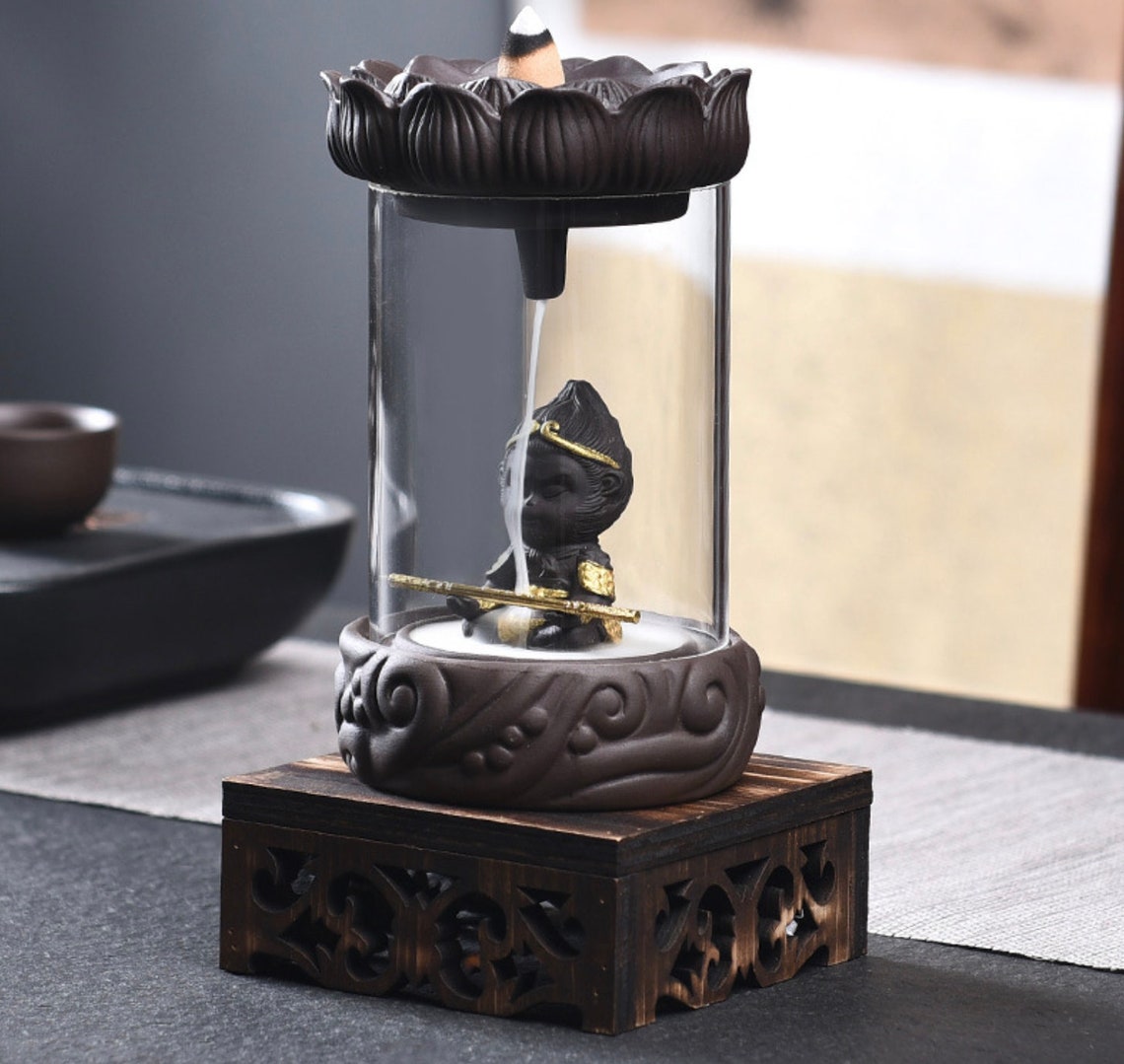 GIFT Monkey King Backflow Incense Burner With 10pc Free Etsy UK