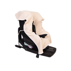 ベビーカーシートカバー - 100% モスリンコットン - カーシートライナー - ベビーカーカバー - 女の子男の子用ベビーカーシートカバー