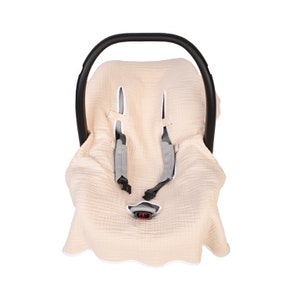 Pokrowiec na fotelik samochodowy dla chłopca - Easy Remove Wash car seat cover 100 muślin bawełna - Pokrowiec na wózek dziecięcy - Pokrowiec na fotelik samochodowy dla dziecka - 100% muślin bawełna