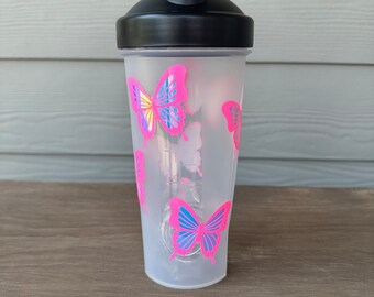 Neon en holografische vlinder