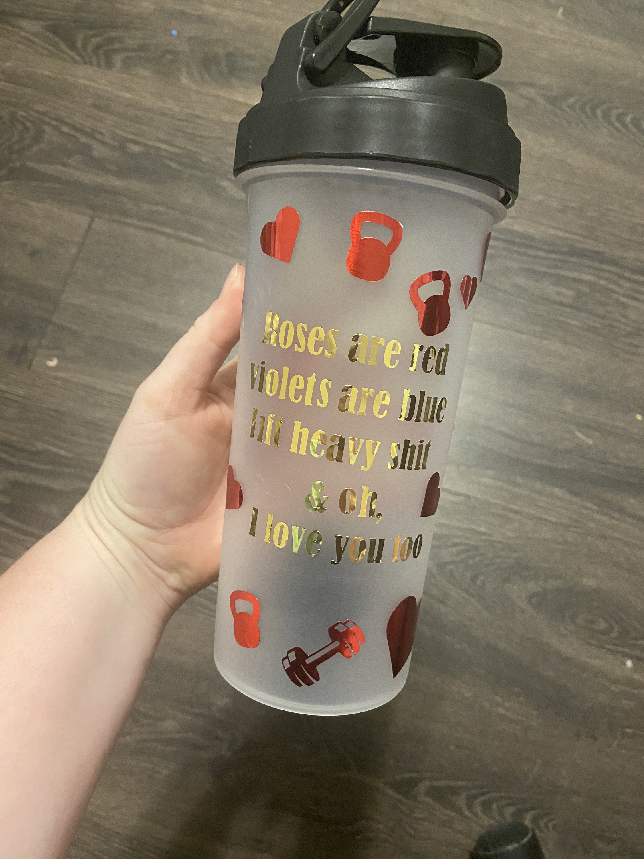 Valentines Day Shaker Bottle 