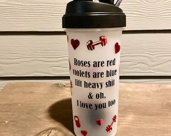 Bottiglia shaker per San Valentino