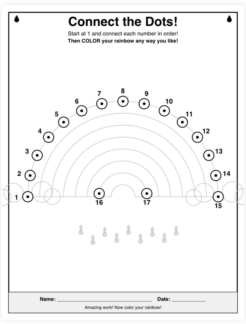 Connect the Dots Printable Bundle for Kids: Counting 1-25 Activity ...