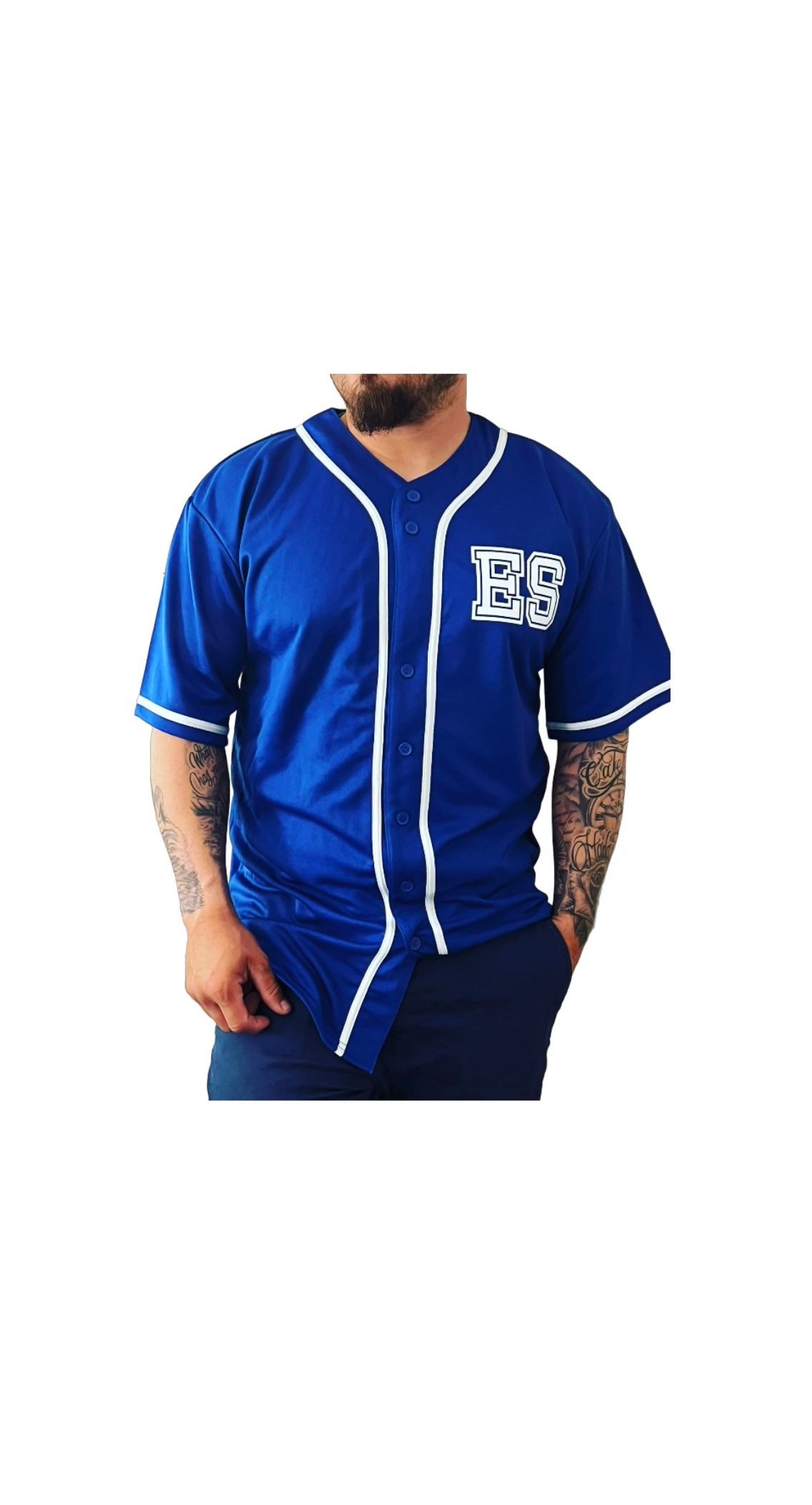 Camisa Estilo Baseball De El Salvador 