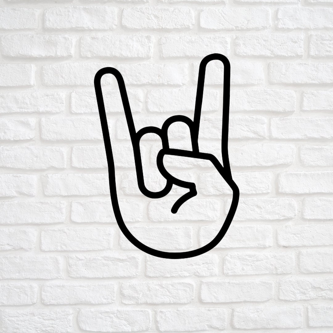Rock on Metal Wall Art Rock Music Statement Piece Room Decor Rock on ...